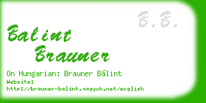 balint brauner business card